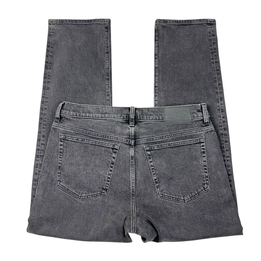 Madewell Jeans Mens 33x30 Black 1991 Straight Leg Hanlock Comfort Stretch NJ013
